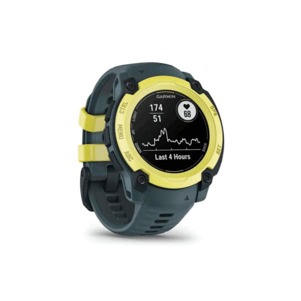 Smartwatch Garmin Instinct e 010-02932-01 - Bluetooth - Ant+ - GPS - Azul e Amarillo