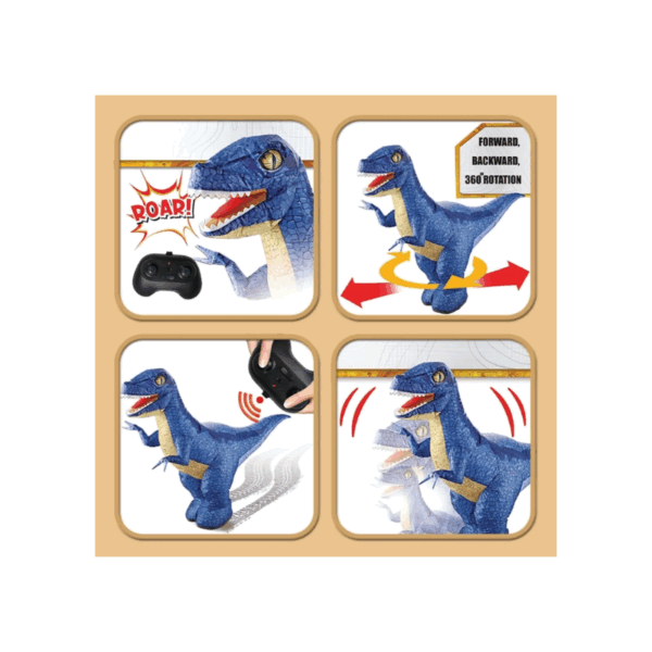 Juguete Dinosaurio Eléctrico Inflable Recargable Con Control