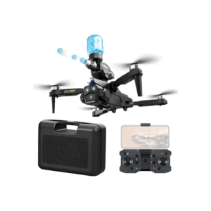 Drone K11 Max Lanza Bolitas Hidrogel 3 Cámaras Y Foto Aérea Negro