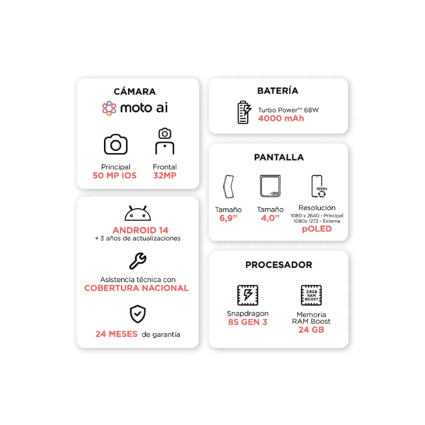 Celular Motorola Razr 50 Ultra XT-2451 Dual Chip 512GB 5G