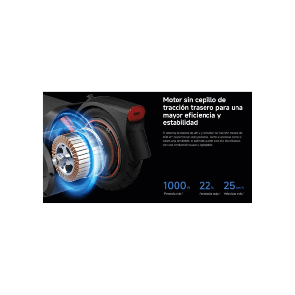 Monopatín Xiaomi Scooter 5 Max -1000w- Suspension Doble