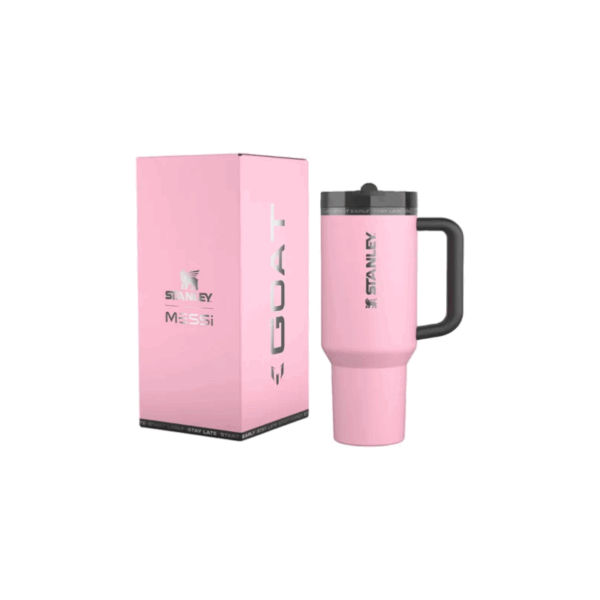 Vaso Térmico Stanley The Messi Quencher Protour Flip Straw Tumbler 1.2L Pink