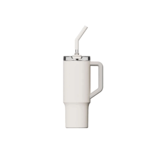 Taza térmica Xiaomi Straw Mug  de 1 litro - Blanca