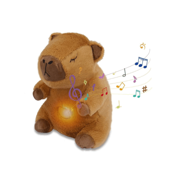 PELUCHE DE CARPIBARA QUE RESPIRA - CON 3 PILAS AAA