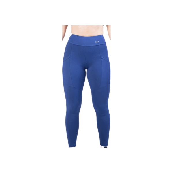 Mallas Ferso  con bolsillo, talle M, para mujer, color negro azul